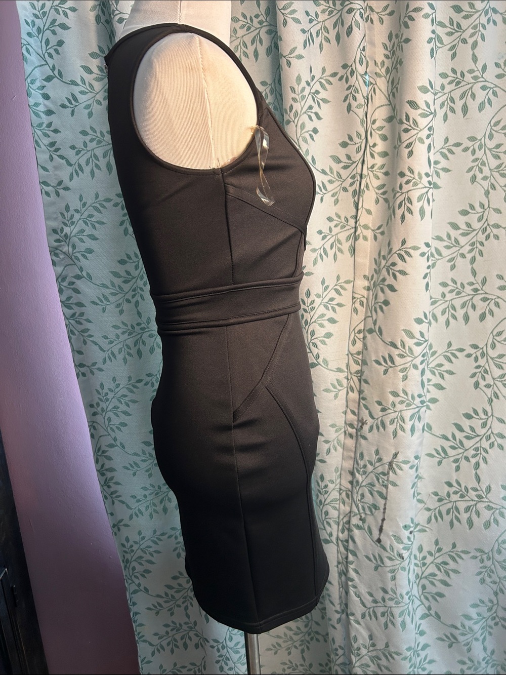 Windsor Black Lattice-Front Bodycon Dress - Picture 5 of 5